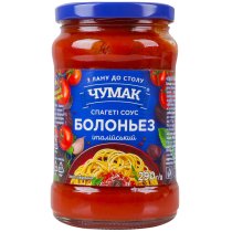 Спагеті-соус Чумак Болоньез с/б 290 г
