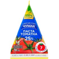 Томатна паста Чумак 25% 70 г