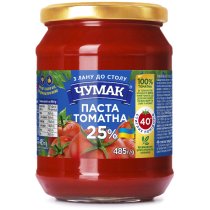 Томатна паста Чумак 25% с/б 485 г