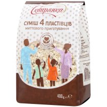 Суміш 4 пластівців Сквирянка 400 г