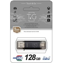 Флеш-память USB 128GB T&G Type-C 009 Star чорний (переносить файли зі смартфона, планшета та комп'ют