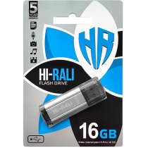 Флеш-память USB 16GB Hi-Rali Stark серiя срібло