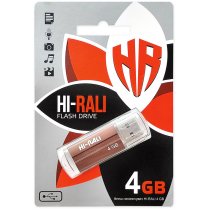 Флеш-память USB 4GB Hi-Rali Corsair бронза