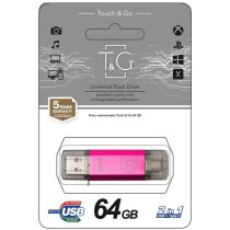 Флеш-память USB 64GB T&G Type-C  009 серія Star фуксі (переносить файли зі смартфона, планшета та ко