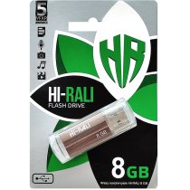 Флеш-память USB 8GB Hi-Rali Corsair бронза