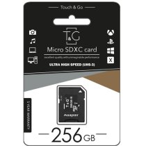 Карта памяти microSDXC (UHS-3) 256GB class 10 T&G (з адаптером)