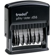 Минидатер со свободным полем ТRODAT 4816 двойной, пласт., 3,8 мм, цифр