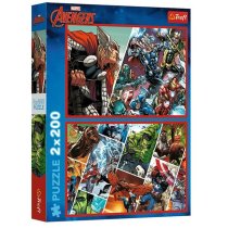 Пазли "2x200" The Avengers Захисники світу ТМ Trefl