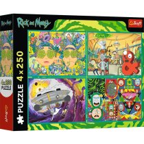 Пазли "4x250" Rick and Morty Закручений світ ТМ Trefl