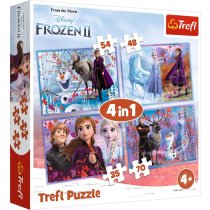 Пазли "4in1 (35, 48, 54, 70)" Frozen Подорож у невідоме ТМ Trefl