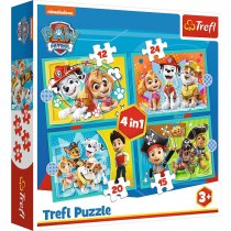 Пазли "4in1 (12, 15, 20, 24)" Paw Patrol  Щаслива команда ТМ Trefl