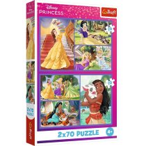 Пазли "2x70" Princess Казкові дні ТМ Trefl