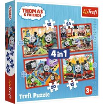 Пазли "4in1 (12, 15, 20, 24)" Thomas&Friends Дивовижний Томас ТМ Trefl