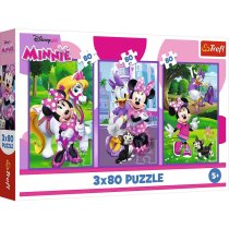 Пазли "3x80" Mickey&friends Мінні та друзі ТМ Trefl