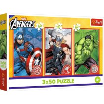 Пазли "3x50" The Avengers Ваш герой ТМ Trefl