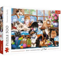 Пазли "500" Котяча родина ТМ Trefl