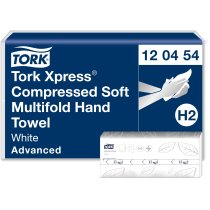 Рушники паперові 2 шари Tork Xpress Multifold M-складання Advanced 200 шт білий Н2