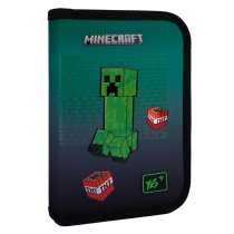 Пенал жесткий YES одинарный с двумя клапанами HP-04 Minecraft Icons