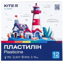 Пластилин, 12 цветов, 240 г. Kite Classic