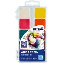Краски акварельные, 10 цв. Kite Classic