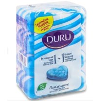 Туалетне мило Duru 1+1 з морськими мінералами та зволожуючим кремом 4 х 80г