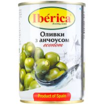 Оливки Iberica фаршированные анчоусом 280 г