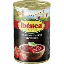 Томаты Iberica нарезанные очищенные в т/с 400 г