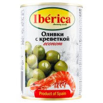 Оливки Iberica econ с креветками 280 г