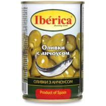 Оливки Iberica с анчоусом 300 г