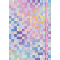 Блокнот для эскизов А5, 80л., без линирования, кремовый блок, 90г/м2, мат. ламинация+голограф.