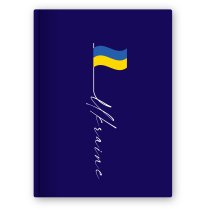 Блокнот "UA", А5, тверда обкл., 80 арк., кліт.