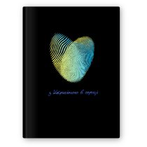 Блокнот "UA", А5, тверда обкл., 80 арк., кліт.