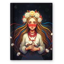 Блокнот "UA", А5, тверда обкл., 80 арк., кліт.