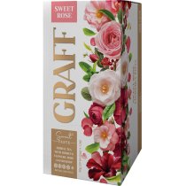 Чай трав’яний з квітів гібіскуса, троянди та шипшини  "Солодка роза/Sweet Rose" Graff ® у пакетиках