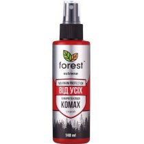 Спрей-репеллент Forest Extreme 140 мл от всех летающих и ползающих насекомых.