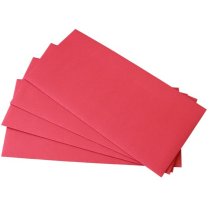 Конверт E65 (0+0) скл, 80 г/м2, 500 шт червоний