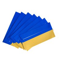 Конверт E65 (0+0) скл, 80 г/м2, 500 шт жовто-синій