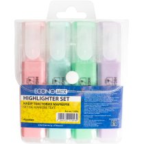 Набір 4 текстові маркера ECONOMIX в блістері, пастельні кольори