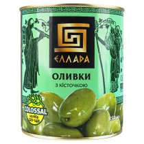 Оливки с косточкой Ellada Colossal 850мл ж/б ключ