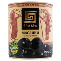 Маслины Ellada Mamoth с косточкой 850мл ж/б ключ