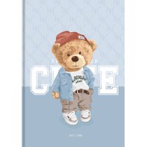 Зошит для записів, інтегральна, А4/80арк., у лінію, кремовий блок, 70г/м2, мат. ламінація + виб. УФ