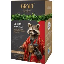 Чай черный с вишней "Cherry Samurai/ Вишневый Самурай" Graff®, 80 г.картон