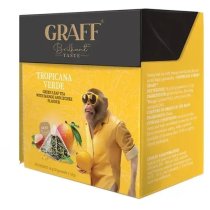 Чай зеленый в пирамидках "Tropicana verde/Тропический зеленый" Graff ® 36г (20*1.8г)