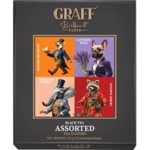 Чай черный байховый в пакет.(саше) ассорти "Ассорти чайных вкусов" Graff ® , 32 пак-саше (10шт/ящ)
