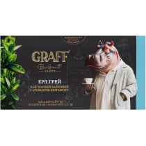 Чай черный байховый с ароматом бергамота "Earl Grey/Эрлгрей" Graff ® в пакетиках (саше), 36г (20*1.8