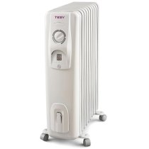 Обігрівач оливний TESY CC 2008 E05 R, 24м2, 2000Вт, мех. упр-ння, 8 секцій, білий