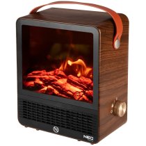 Камін електричний, декоративний Neo Tools, 850/1500Вт, 15–20м2, регулятор, 25х14.4х30.4см, дерево