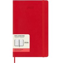 Дневник Moleskine 2026, 13 х 21 см средний / Красный Мягкий