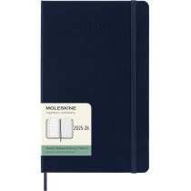 Щотижневик Moleskine, 13 х 21 см 2025-2026 середній / Сапфір