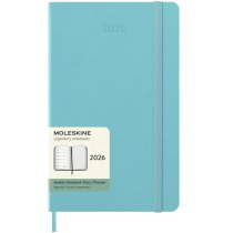 Щотижневик Moleskine, 13 х 21 см 2026 середній / Аквамарин